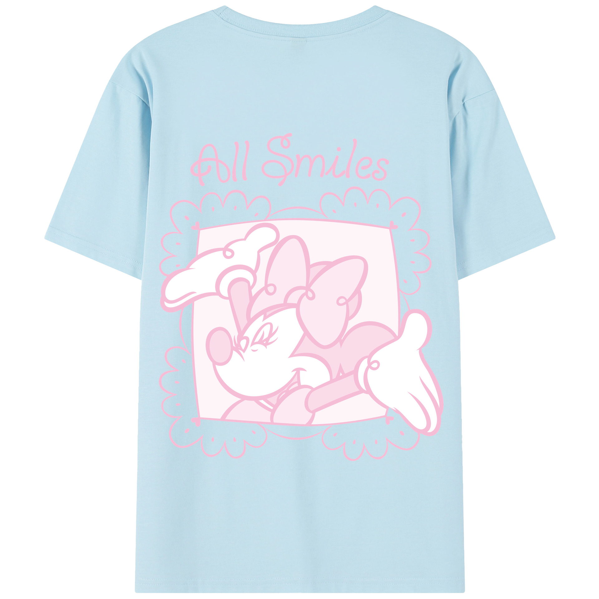 （画像用） ミッキーマウス Mickey Mouse 綿100％半袖Tシャツ（背面プリント）